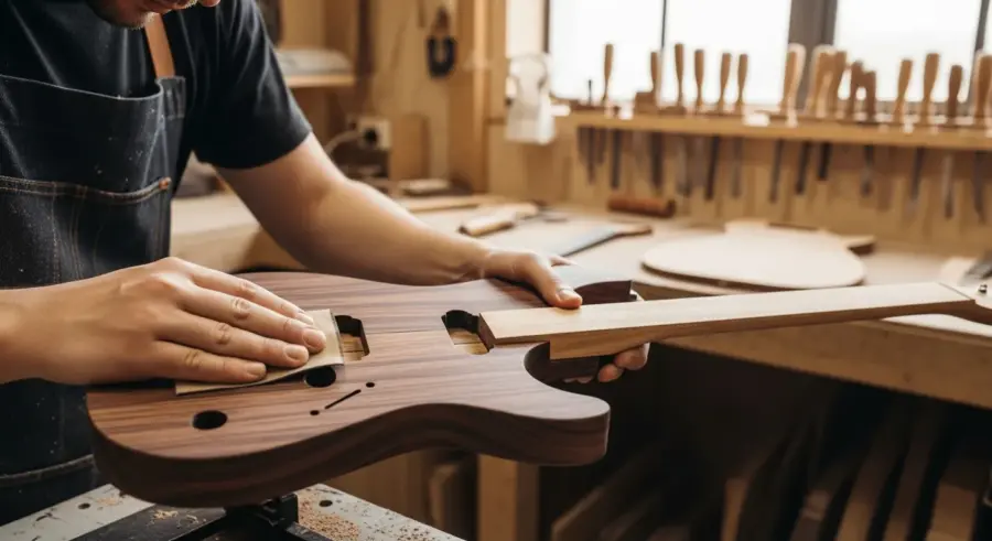 Purpleheart: Building a Vibrant Electric Guitar Body with This Exotic Wood