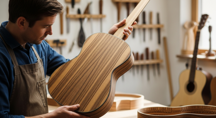Zebrawood: A Striking Choice for Acoustic Guitar Construction