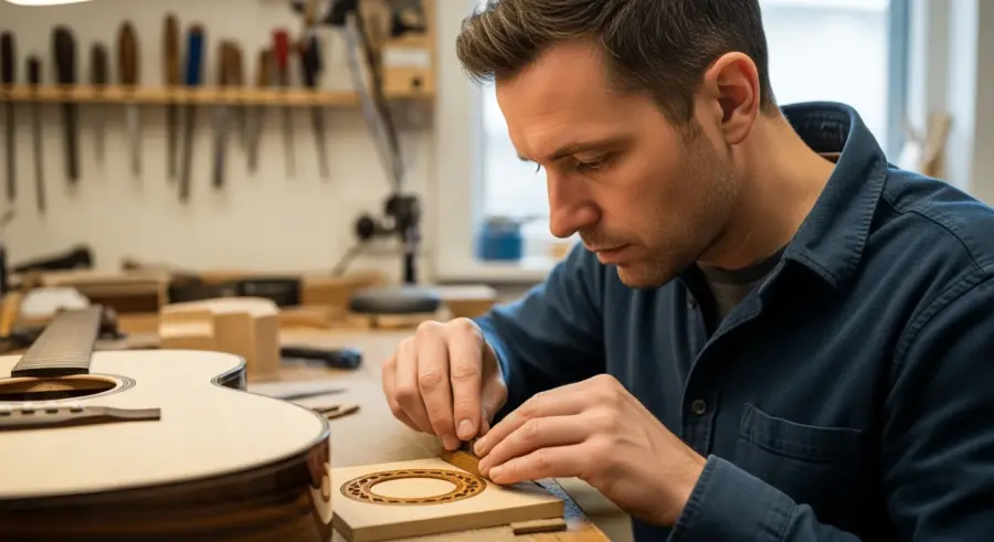 Ziricote: Creating Stunning Rosette Inlays for Guitars